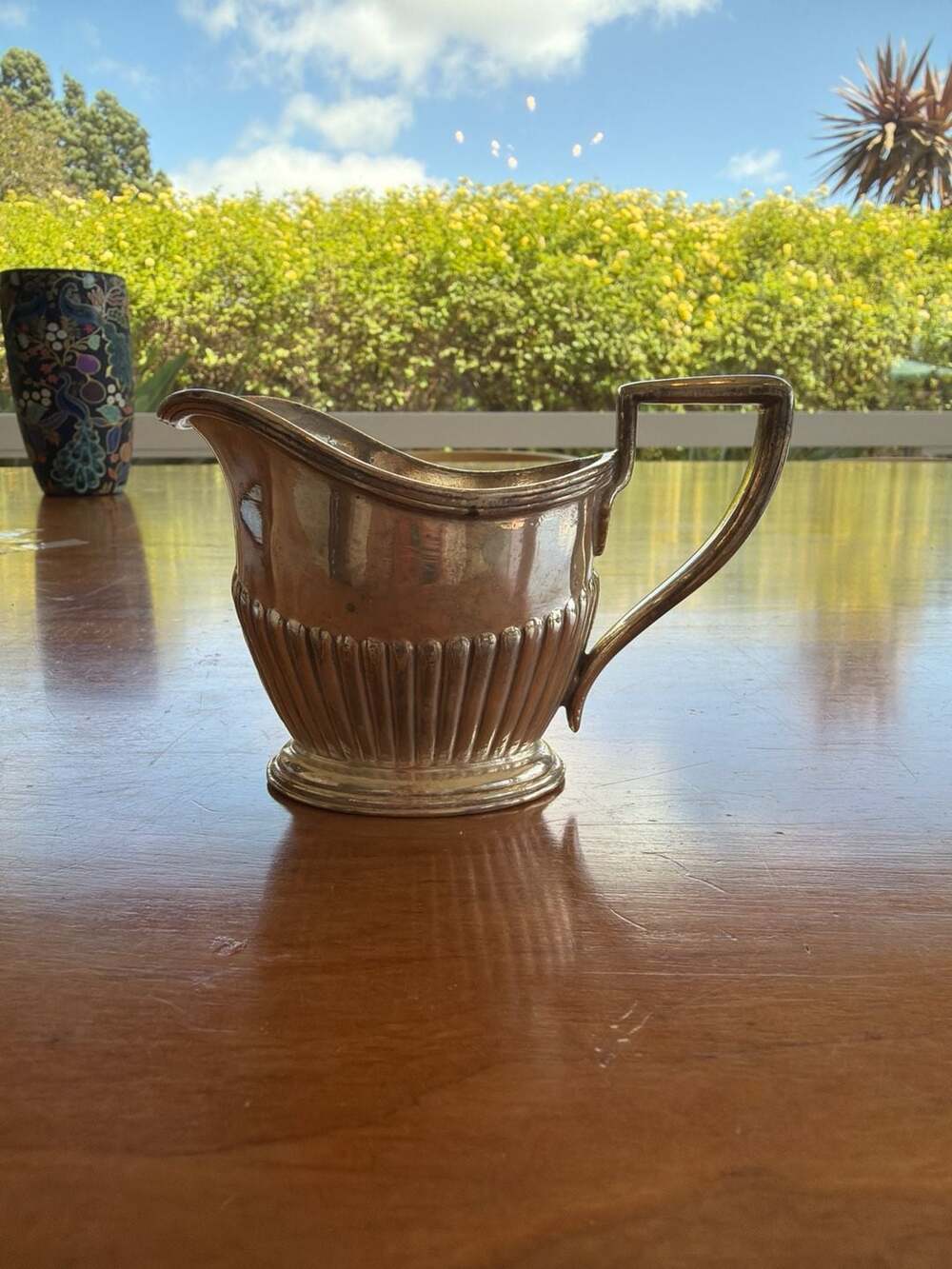 Gorham Silverplate Fluted Creamer Lawyers Club New York 3/16 Pint